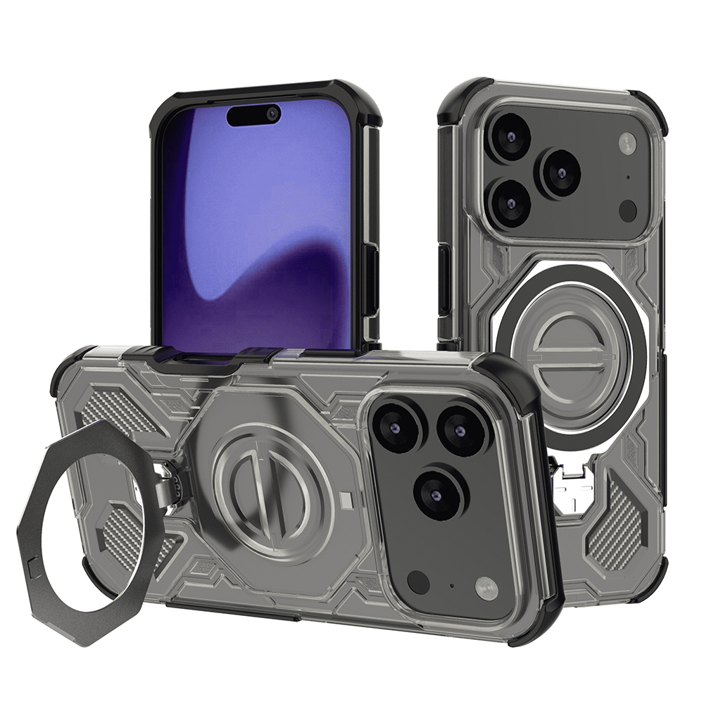 Levně Ochranný kryt Techsuit Carbon Shield PRO pro iPhone 17 Pro kouřově černý