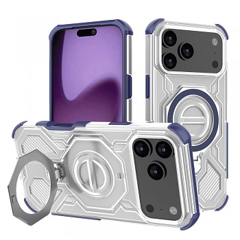 Techsuit Carbon Shield PRO pro iPhone 17 Pro Max modrá průhledná