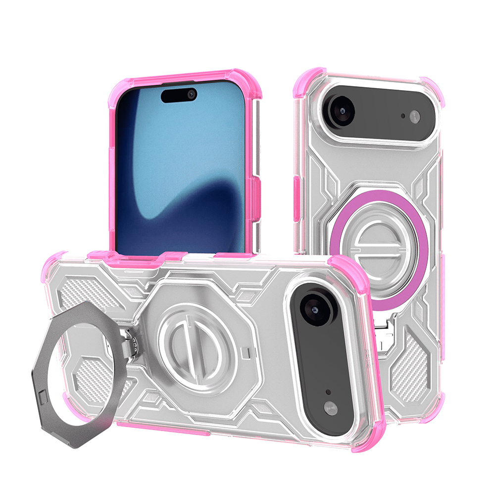 Levně Techsuit Carbon Shield PRO pro iPhone 17 Air růžový průhledný