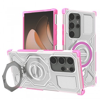 Techsuit Carbon Shield PRO pro Samsung Galaxy S24 Ultra růžová průhledná