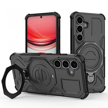 Pouzdro Techsuit Carbon Shield PRO pro Samsung Galaxy S25 Plus černé