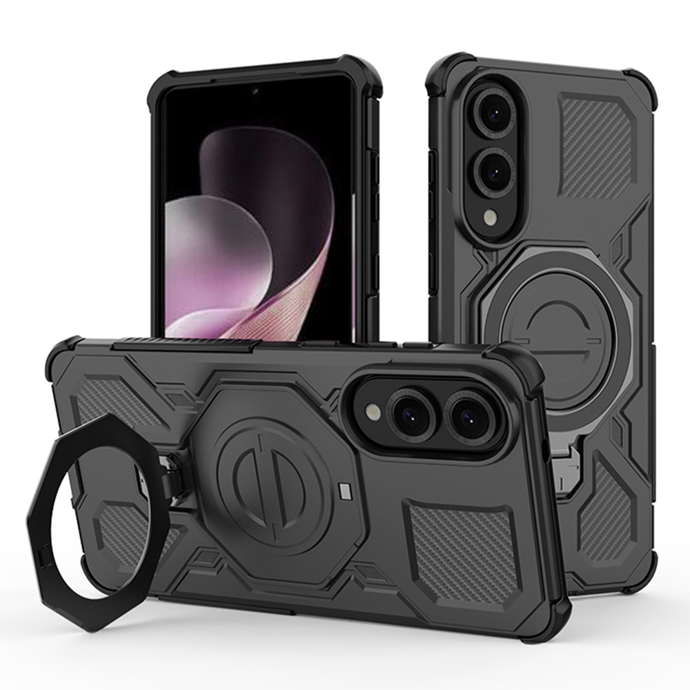 Levně Ochranný kryt Techsuit Carbon Shield PRO pro Samsung Galaxy S25 Edge černý
