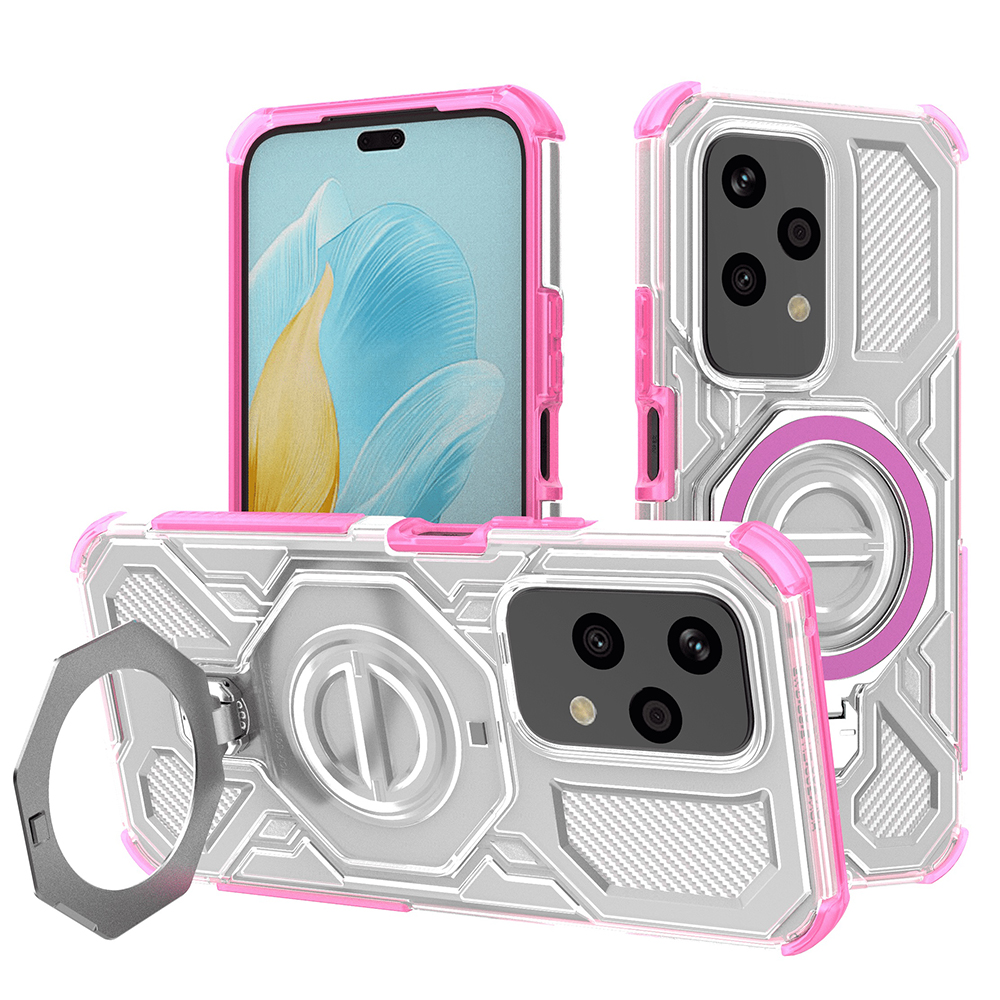 Levně Techsuit Carbon Shield PRO Honor 200 Lite růžová průhledná