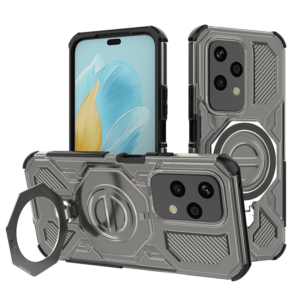 Levně Pouzdro Techsuit Carbon Shield PRO pro Honor 200 Lite kouřově černé