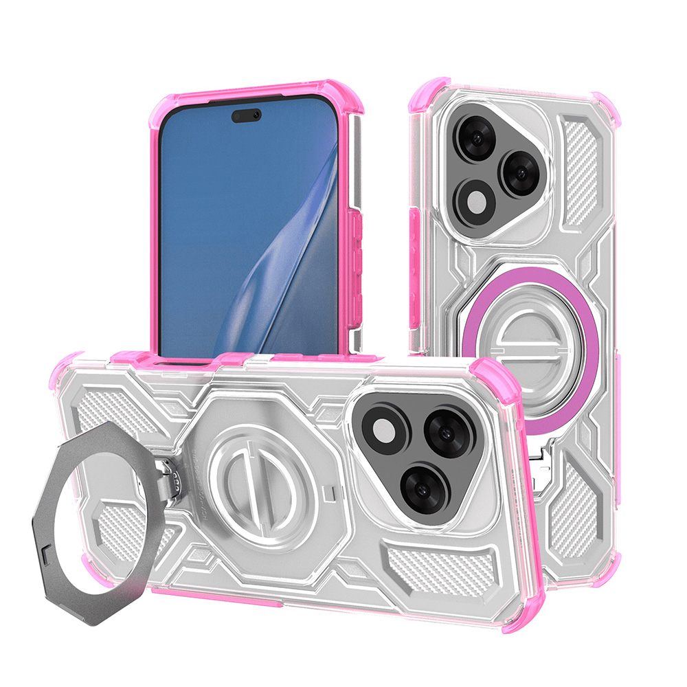 Levně Techsuit Carbon Shield PRO Honor 400 Lite růžový průhledný