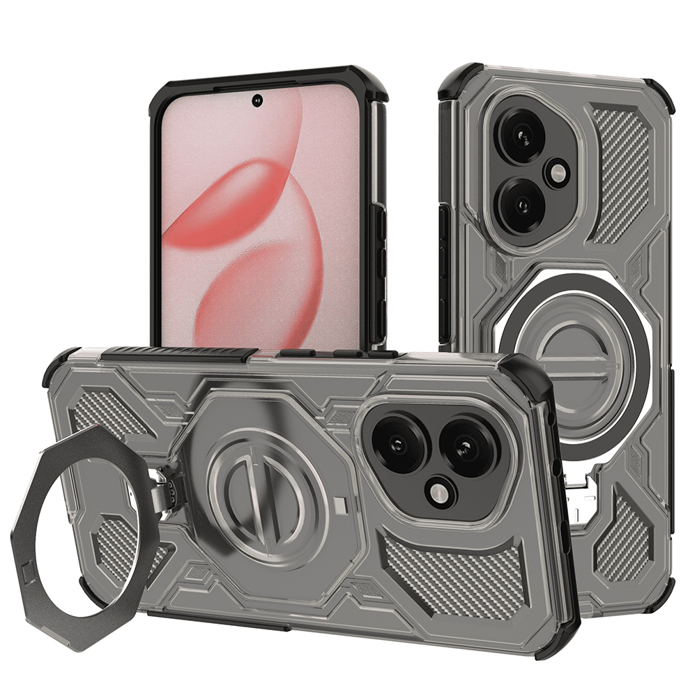 Levně Techsuit Carbon Shield PRO Honor 400 Kouřově černá