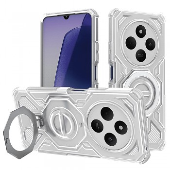 Techsuit Carbon Shield PRO pro Xiaomi Redmi 14C Poco C75 bílá průhledná