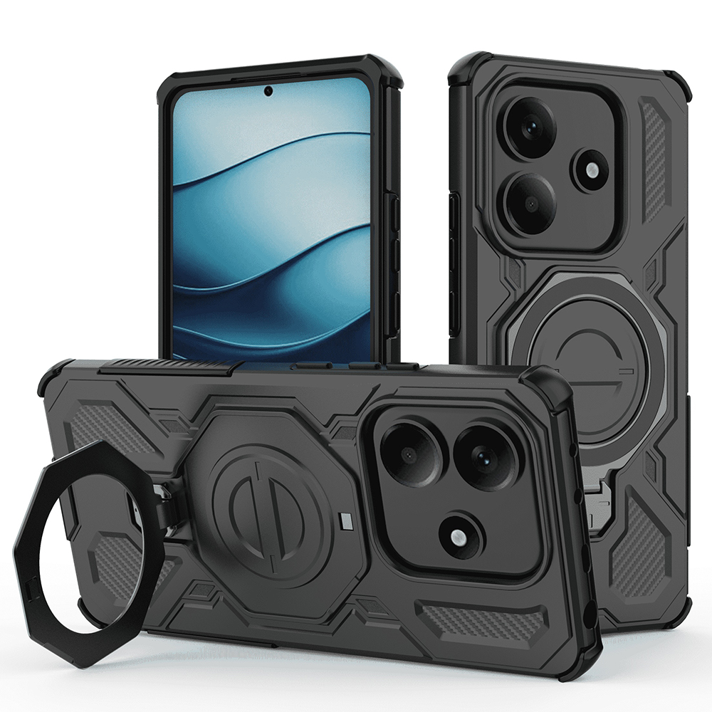 Levně Pouzdro Techsuit Carbon Shield PRO pro Xiaomi Redmi Note 14 5G černé