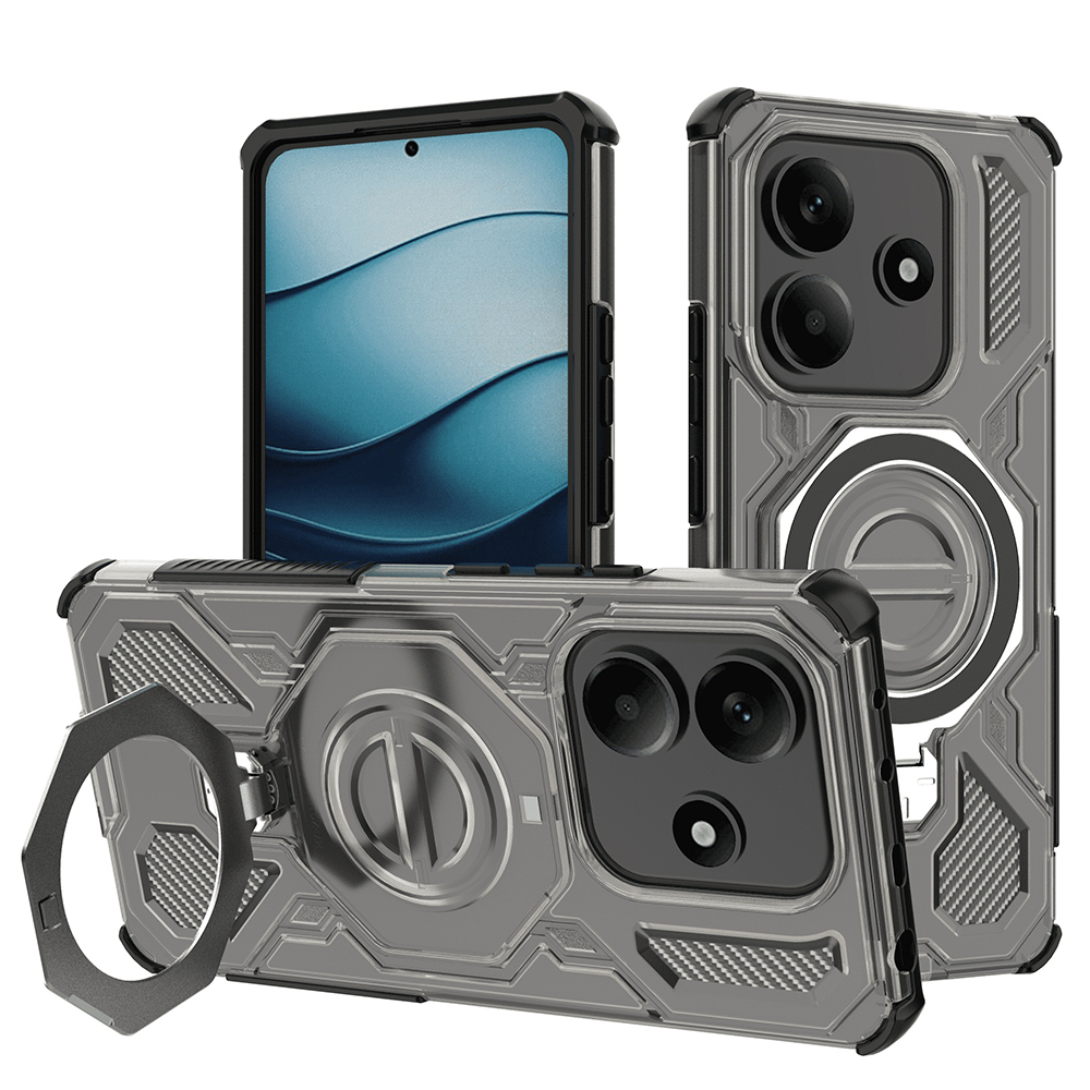 Levně Pouzdro Techsuit Carbon Shield PRO pro Xiaomi Redmi Note 14 5G kouřově černé