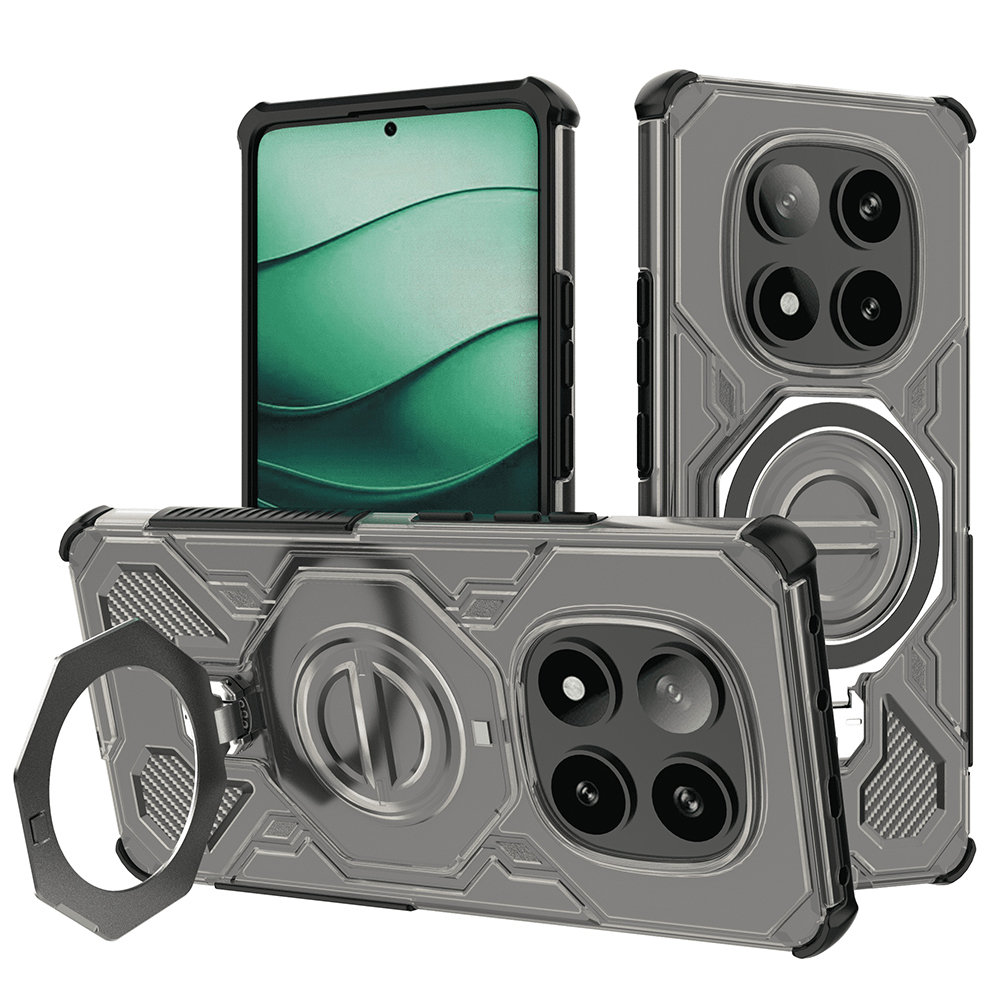Levně Pouzdro Techsuit Carbon Shield PRO pro Xiaomi Redmi Note 14 Pro 5G Poco X7 černé kouřové