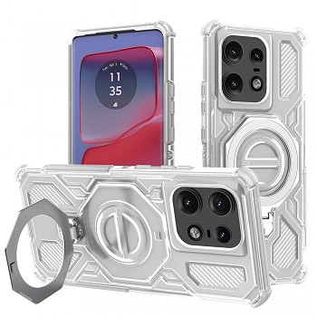 Techsuit Carbon Shield PRO pro Motorola Edge 50 Pro bílý průhledný