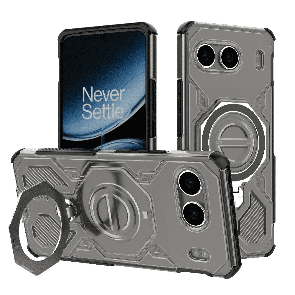 Levně Pouzdro Techsuit Carbon Shield PRO pro OnePlus Nord 4 kouřově černé