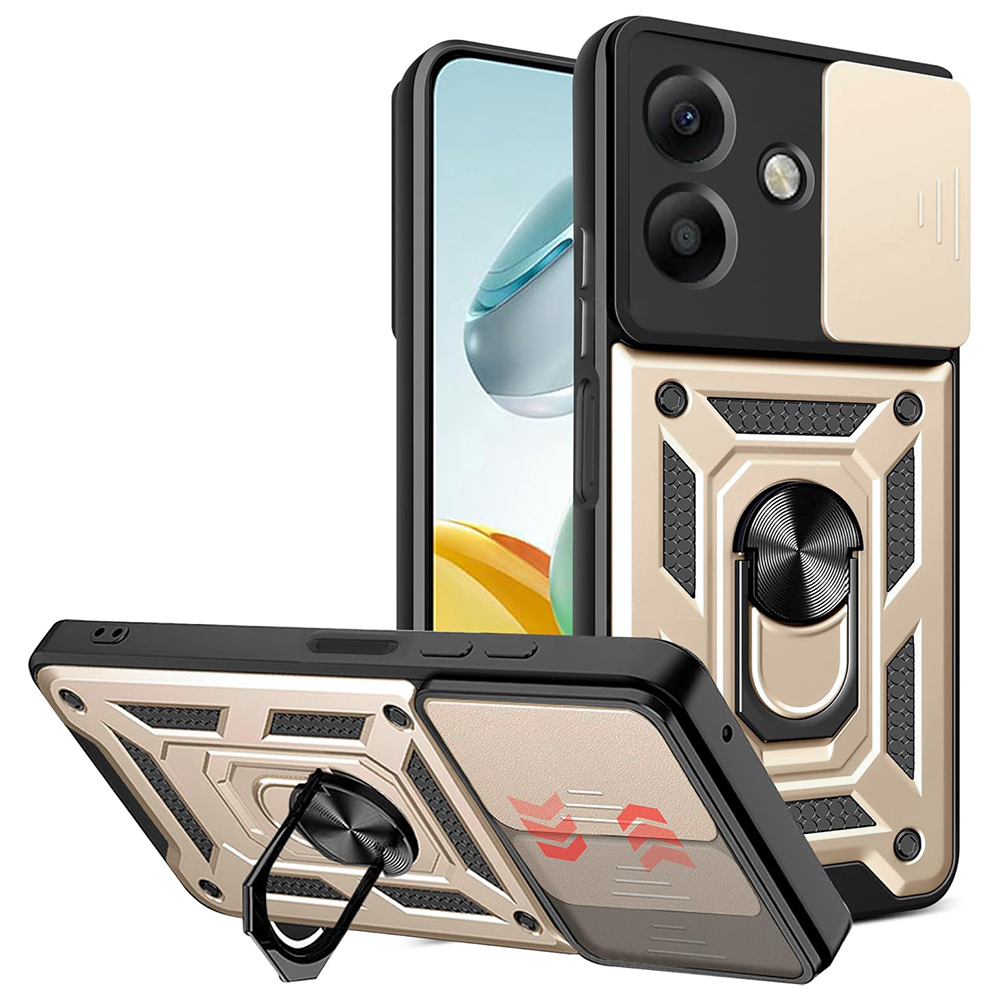 Levně Techsuit CamShield Series pro Oppo A40 4G A60 5G zlatá