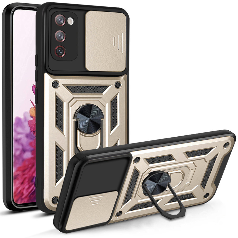 Levně Techsuit CamShield Series pro Samsung Galaxy S20 FE S20 FE 5G zlatá