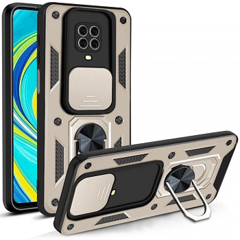 Techsuit CamShield Series pro Xiaomi Redmi Note 9S/9 Pro/9 Pro Max zlatá
