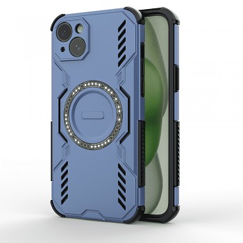 Pouzdro Techsuit ArmorMag pro iPhone 15 modré