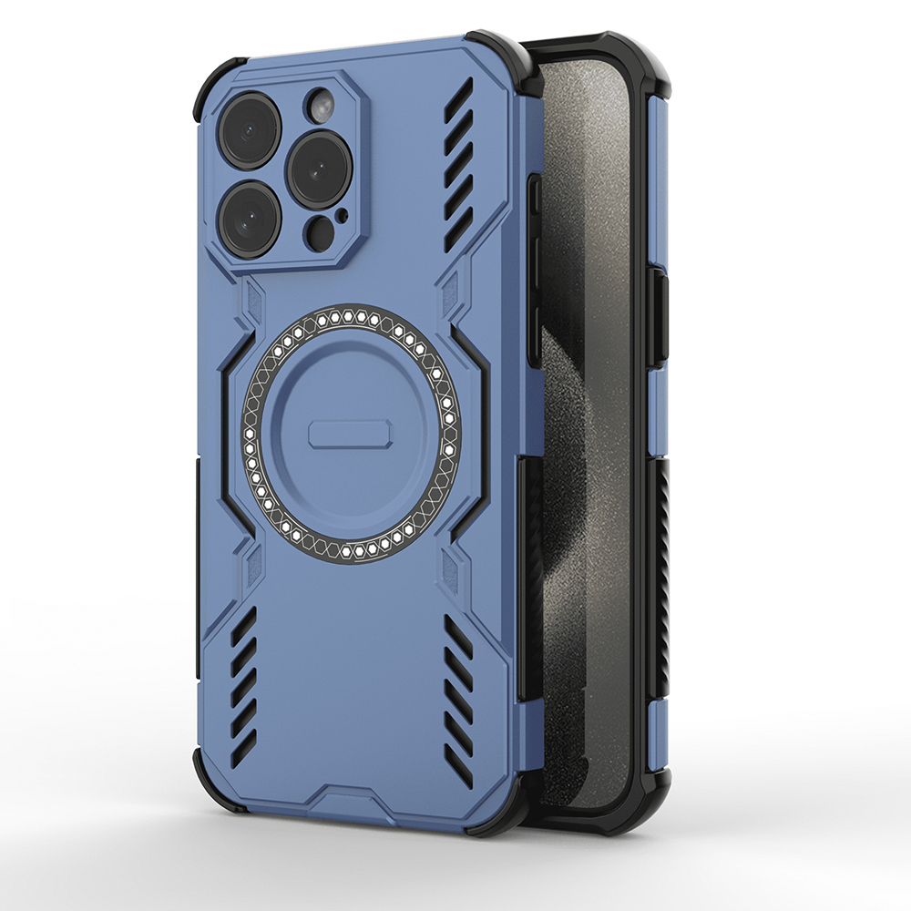 Levně Pouzdro Techsuit ArmorMag pro iPhone 15 Pro modré