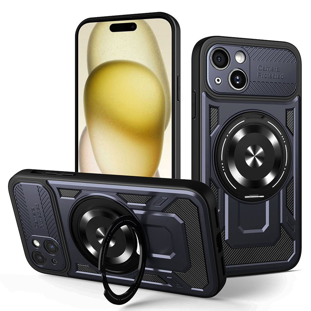 Levně Techsuit RuggedCam pro iPhone 15 Plus modrá