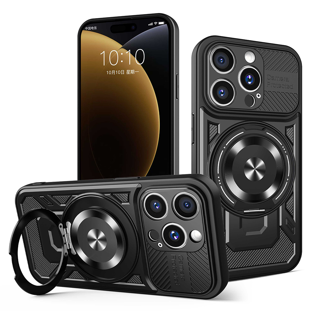 Levně Techsuit RuggedCam pro iPhone 15 Pro Max černá