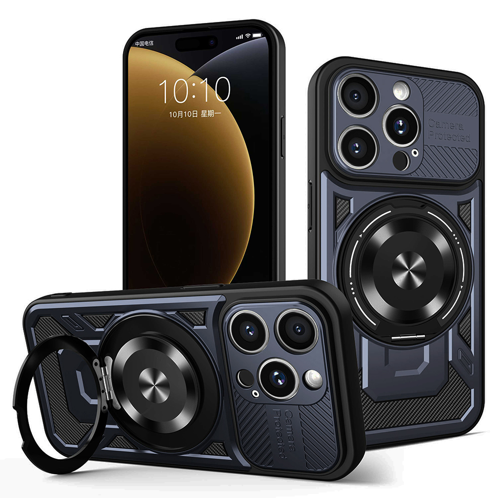 Techsuit RuggedCam pro iPhone 15 Pro Max modrá