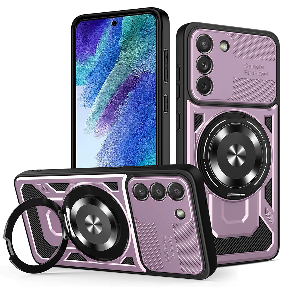 Levně Techsuit RuggedCam pro Samsung Galaxy S21 FE 5G fialová