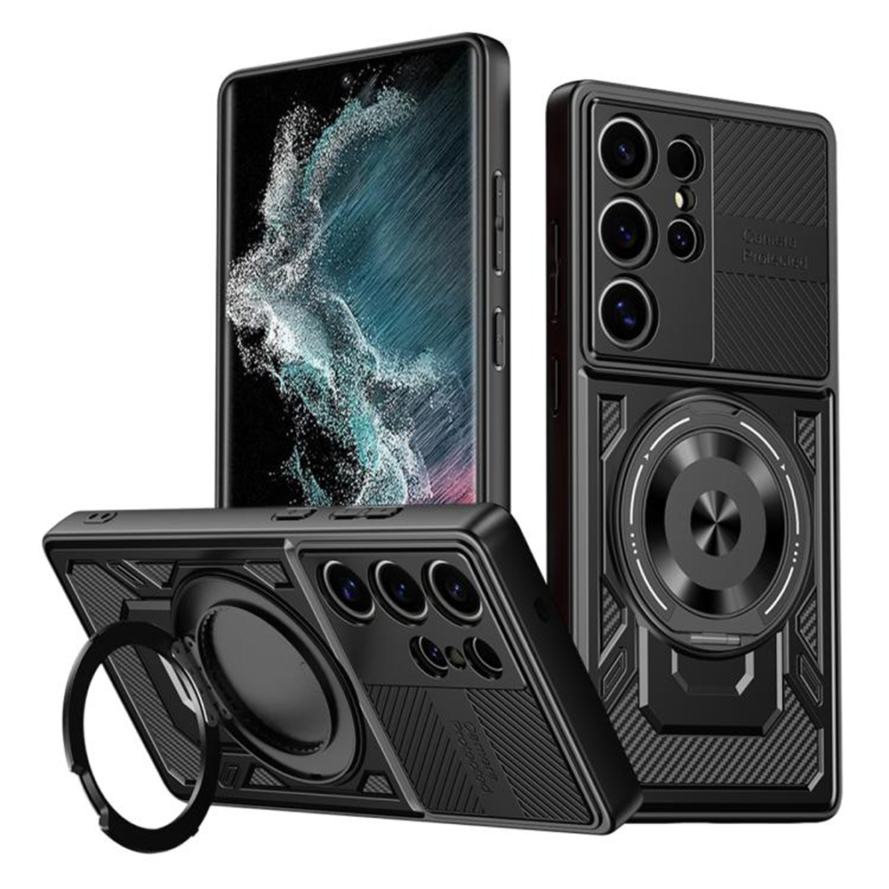 Levně Techsuit RuggedCam pro Samsung Galaxy S22 Ultra 5G černý