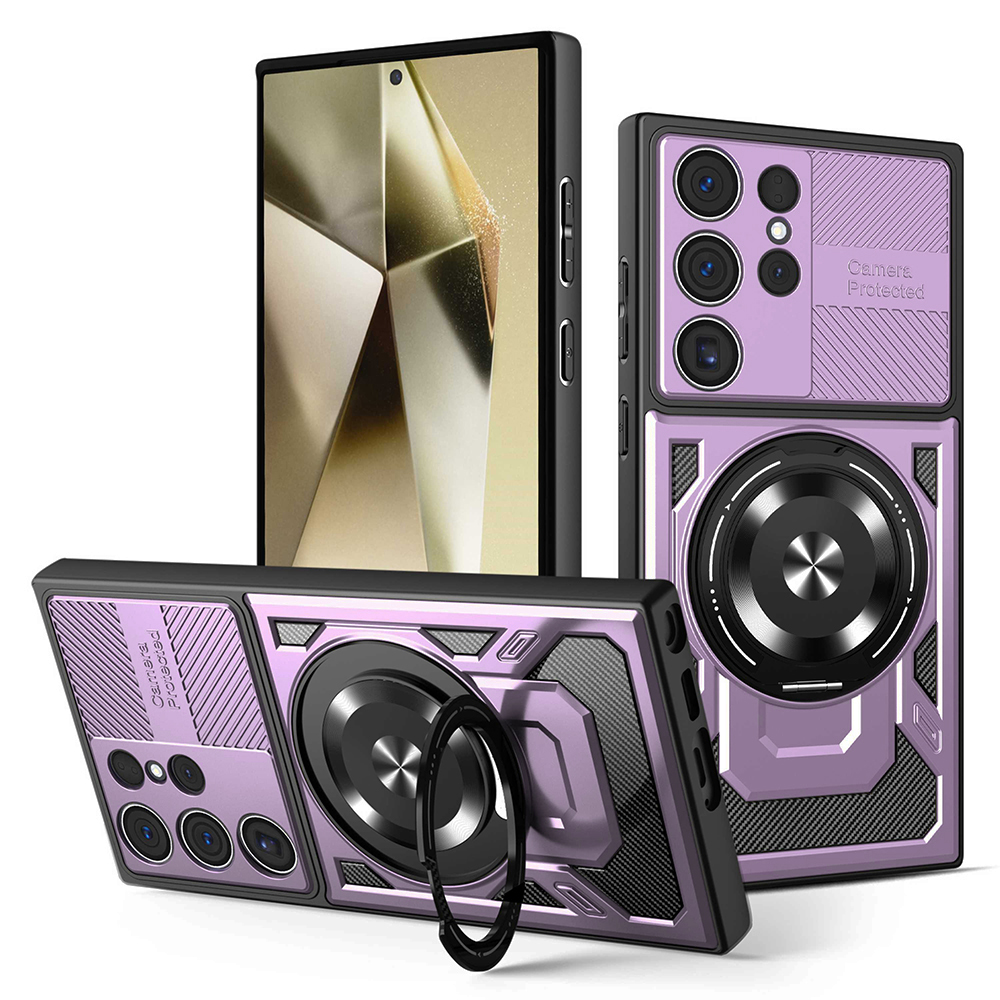 Levně Techsuit RuggedCam pro Samsung Galaxy S24 Ultra fialová