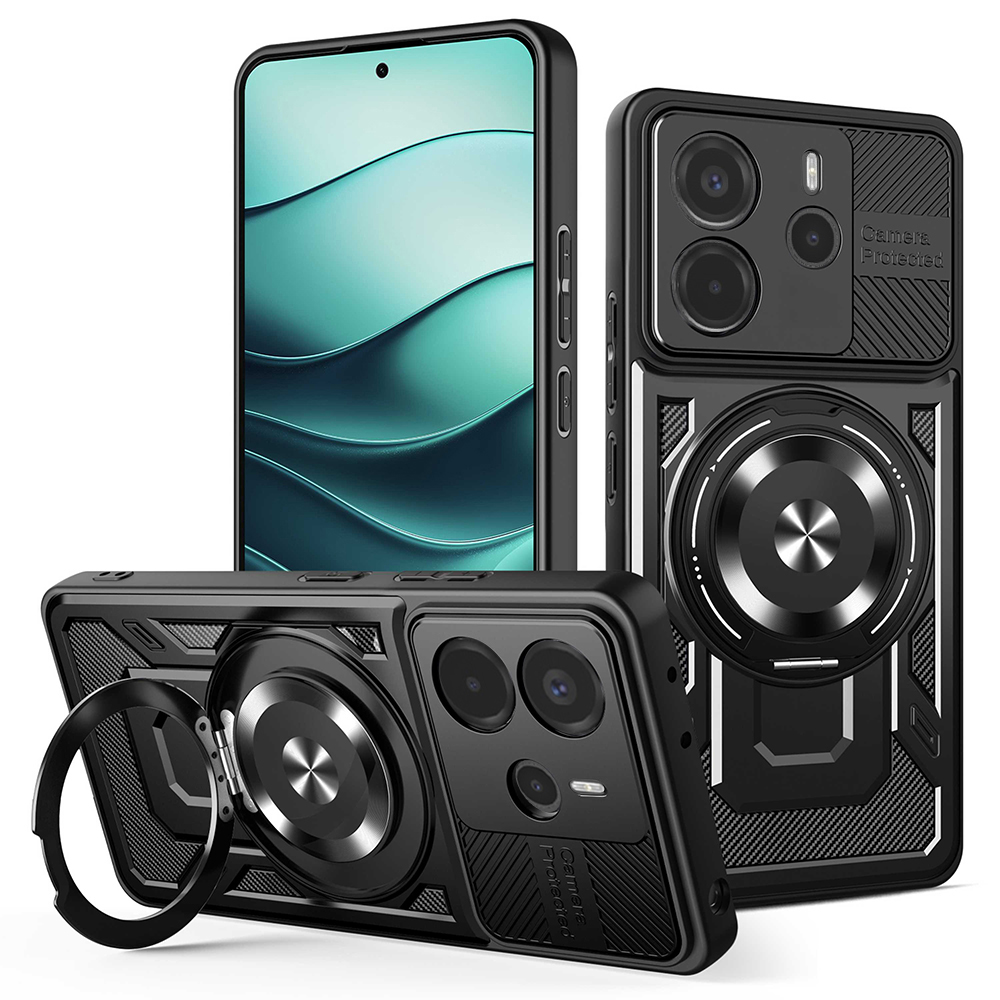 Levně Pouzdro Techsuit RuggedCam pro Xiaomi Redmi Note 14 5G černé