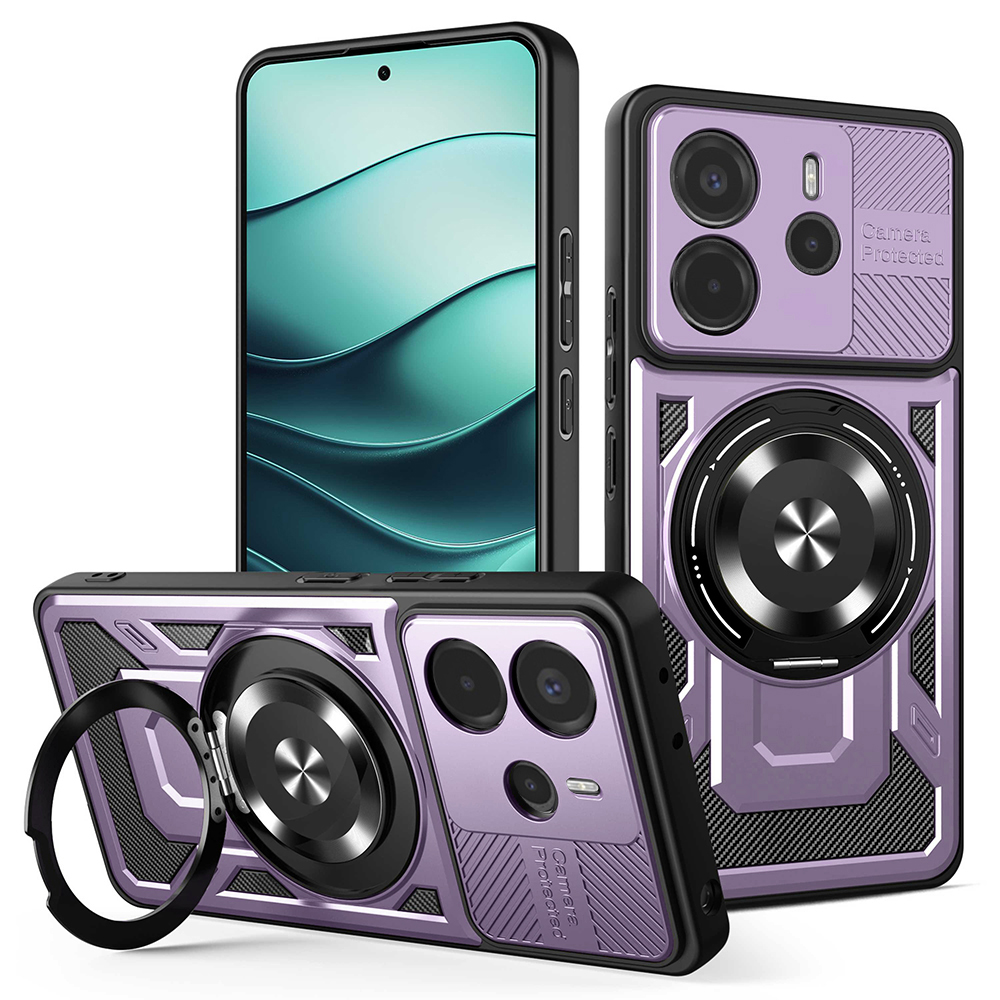 Levně Techsuit RuggedCam pro Xiaomi Redmi Note 14 5G fialová