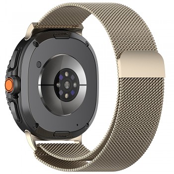 Techsuit řemínek Samsung Galaxy Watch8 40mm/44mm/Classic přírodní titan