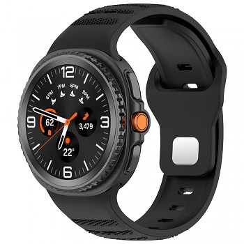 Techsuit řemínek pro Samsung Galaxy Watch8 40mm/44mm/Classic černý