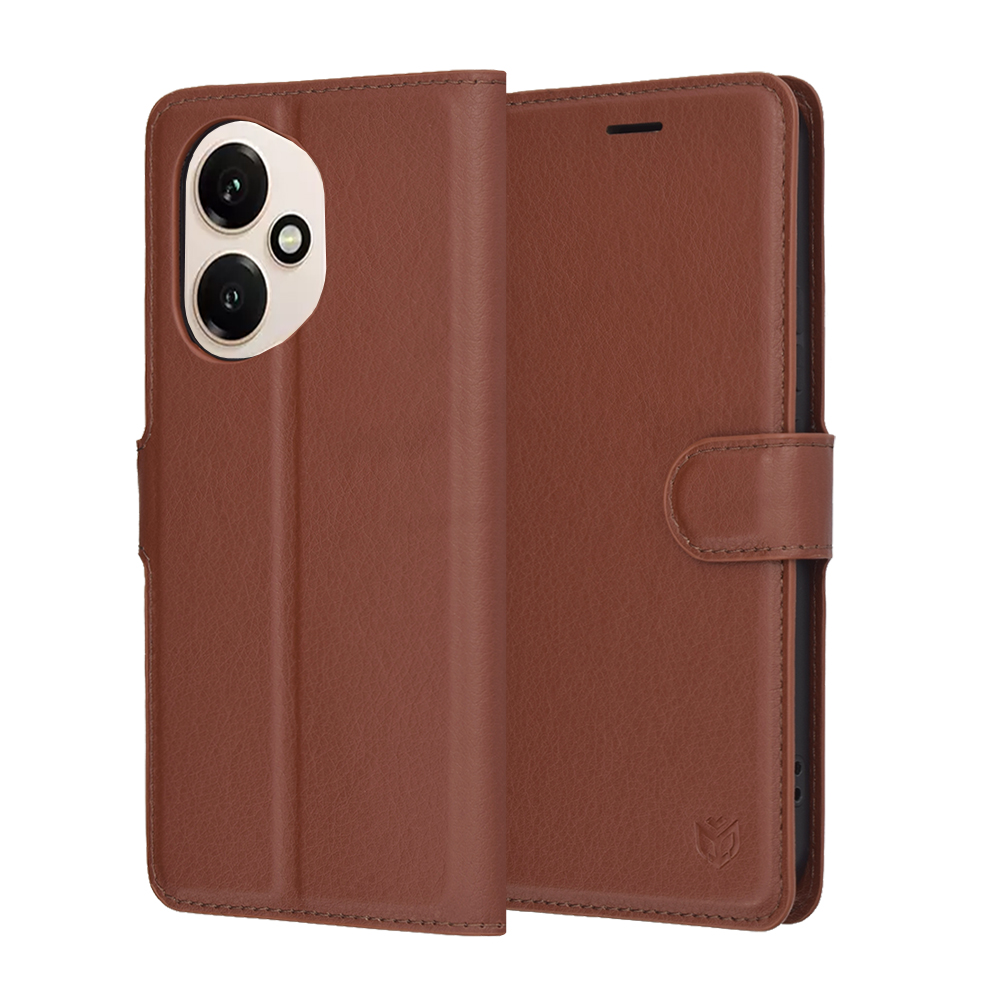 Levně Pouzdro Techsuit Leather Folio Honor 400 hnědé