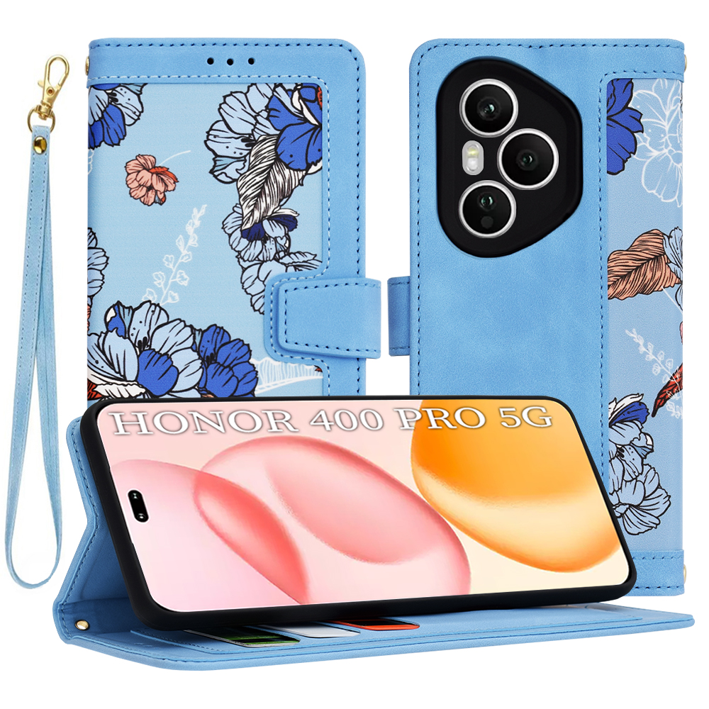 Techsuit FlipCraft Honor 400 Pro v živé modré