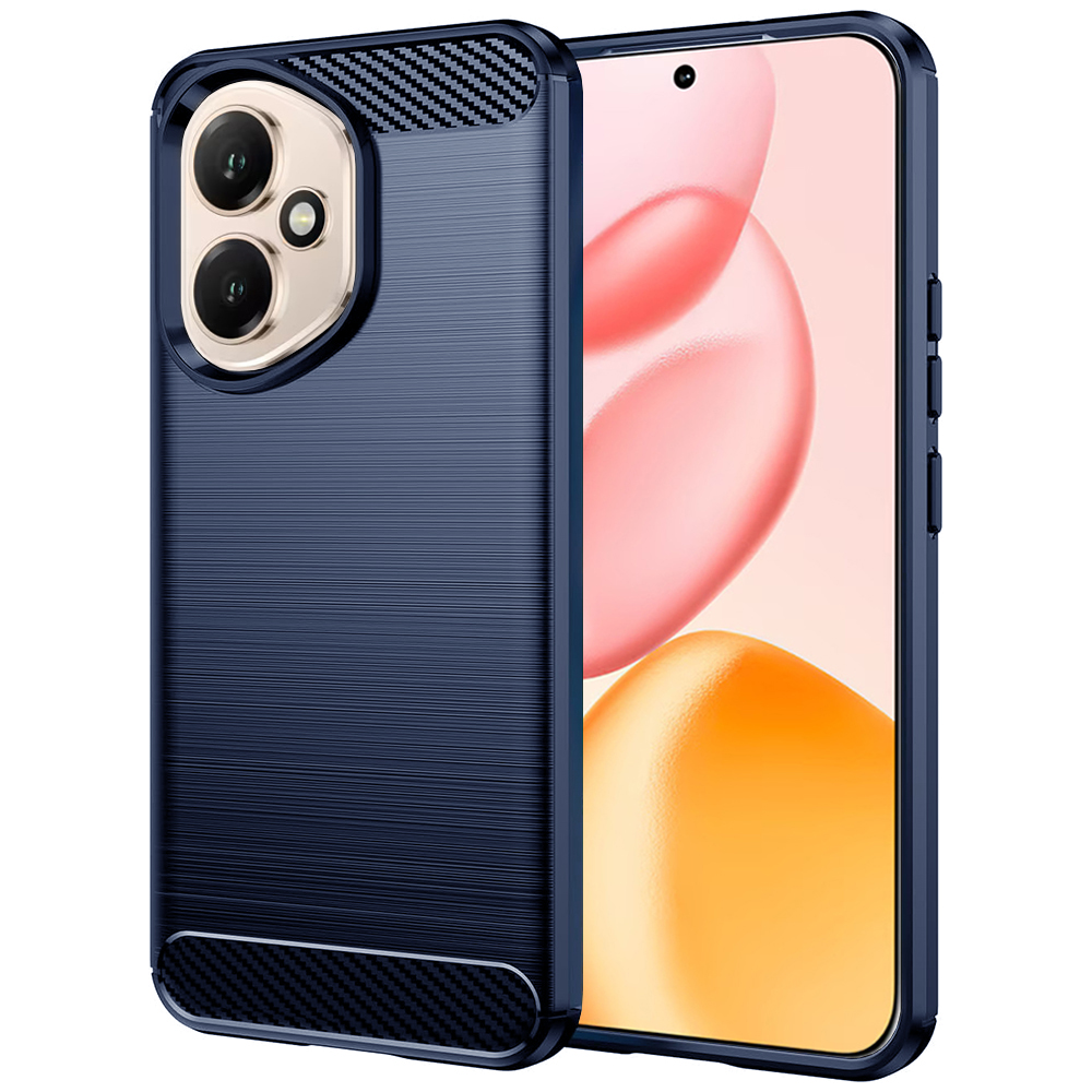 Levně Pouzdro Techsuit Carbon Silicone Honor 400 modré