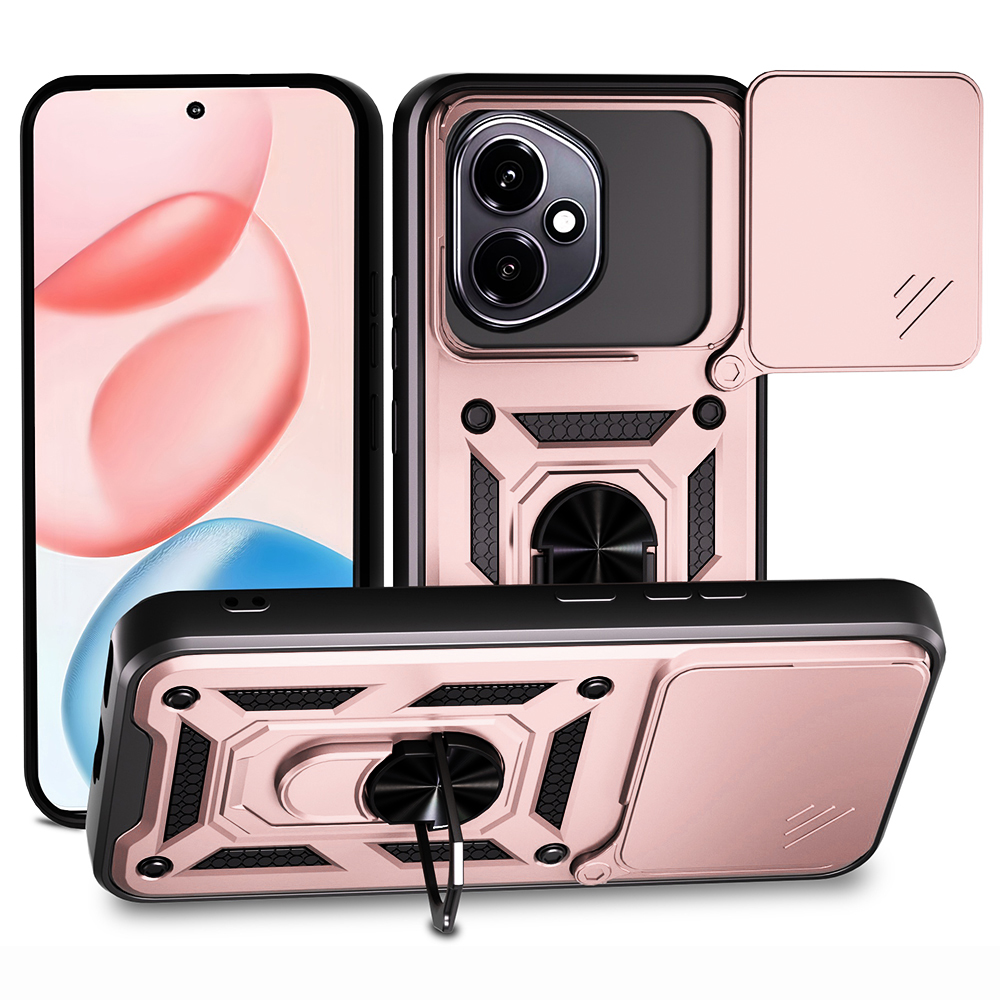 Levně Pouzdro Techsuit CamShield Series Honor 400 růžově zlaté