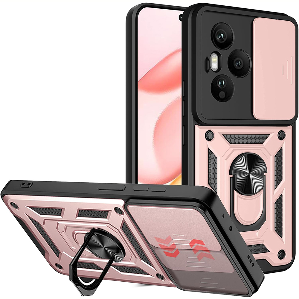 Levně Pouzdro Techsuit CamShield Series Honor 400 Pro růžově zlaté