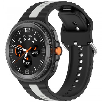 Techsuit řemínek Samsung Galaxy Watch8 40mm/44mm/Classic černá šedá