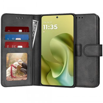Techsuit kniha deníku pro Motorola Moto G86 černá