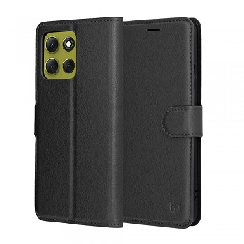 Pouzdro Techsuit Leather Folio pro Motorola Moto G86 černé