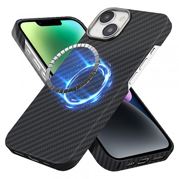 Techsuit Aramid Fiber MagSafe pro iPhone 14 černý