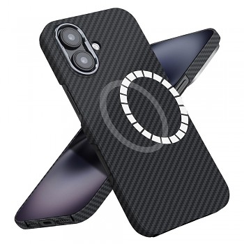 Techsuit Aramid Fiber MagSafe pro iPhone 16 černý