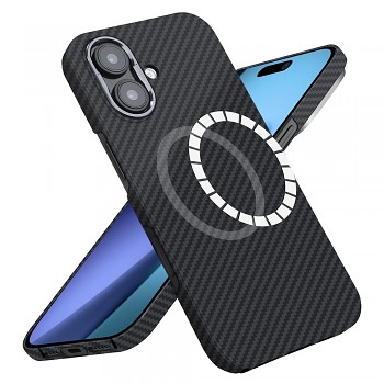 Techsuit Aramid Fiber MagSafe pro iPhone 17 černý