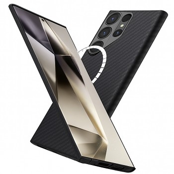 Techsuit Aramid Fiber MagSafe pro Samsung Galaxy S24 Ultra černá