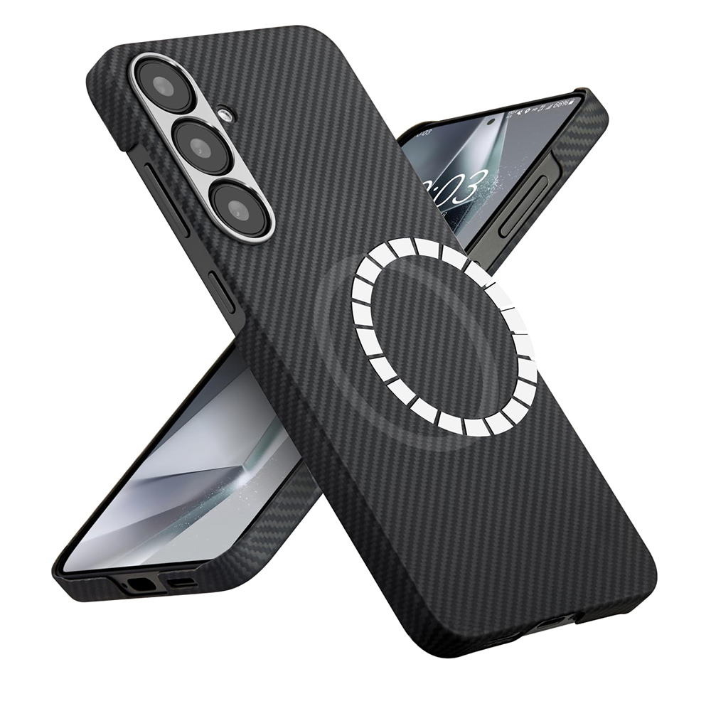 Levně Techsuit Aramid Fiber MagSafe pro Samsung Galaxy S25 černý