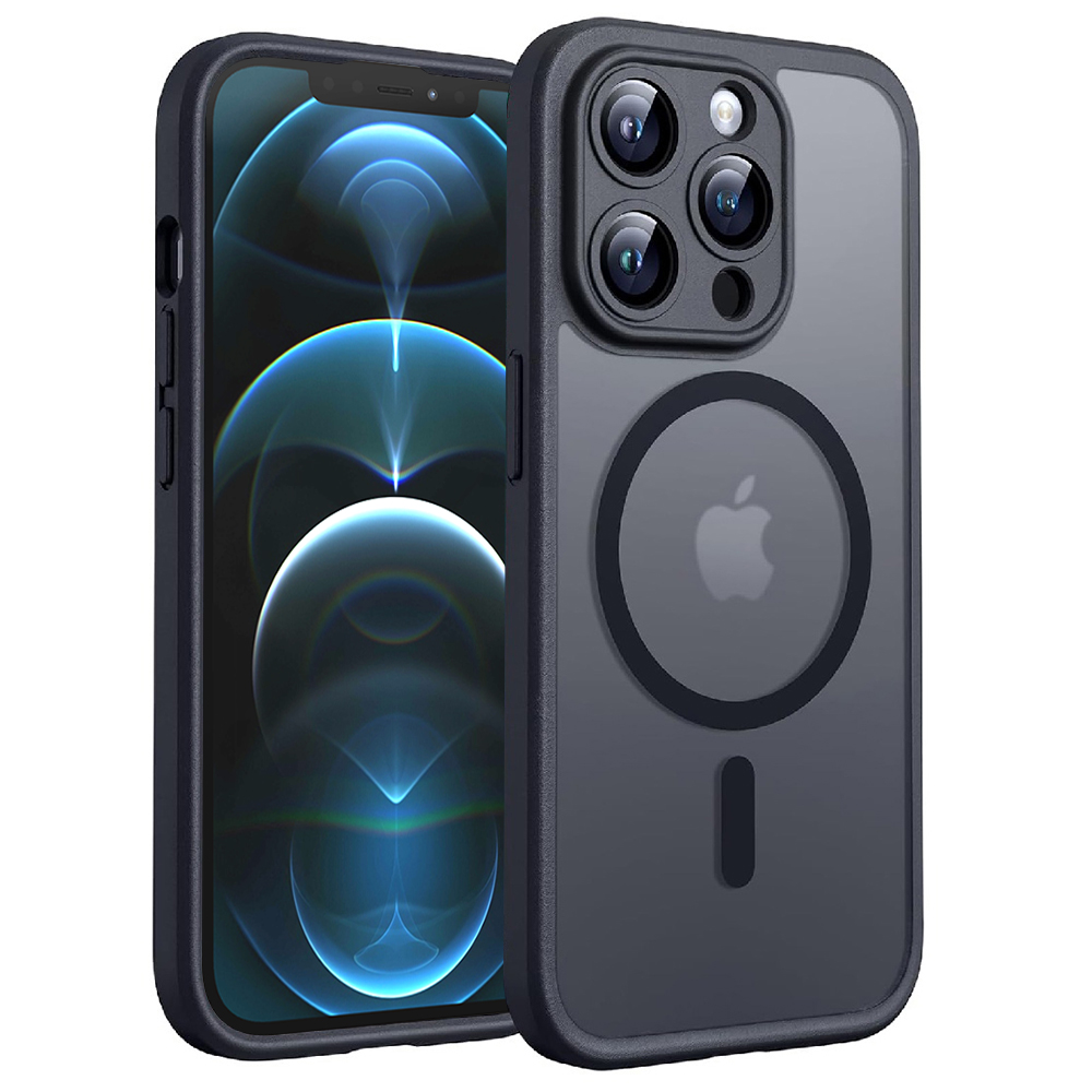 Levně Techsuit PureFrost MagSafe pro iPhone 12 Pro Max v matné černé