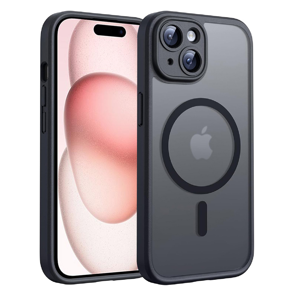 Levně Techsuit PureFrost MagSafe pro iPhone 15 v matné černé