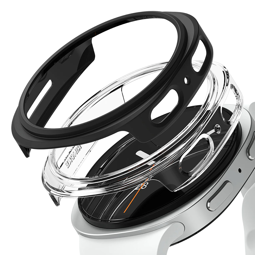 Ringke 2 ks Slim pouzdro Samsung Galaxy Watch8 40mm čiré matně černé