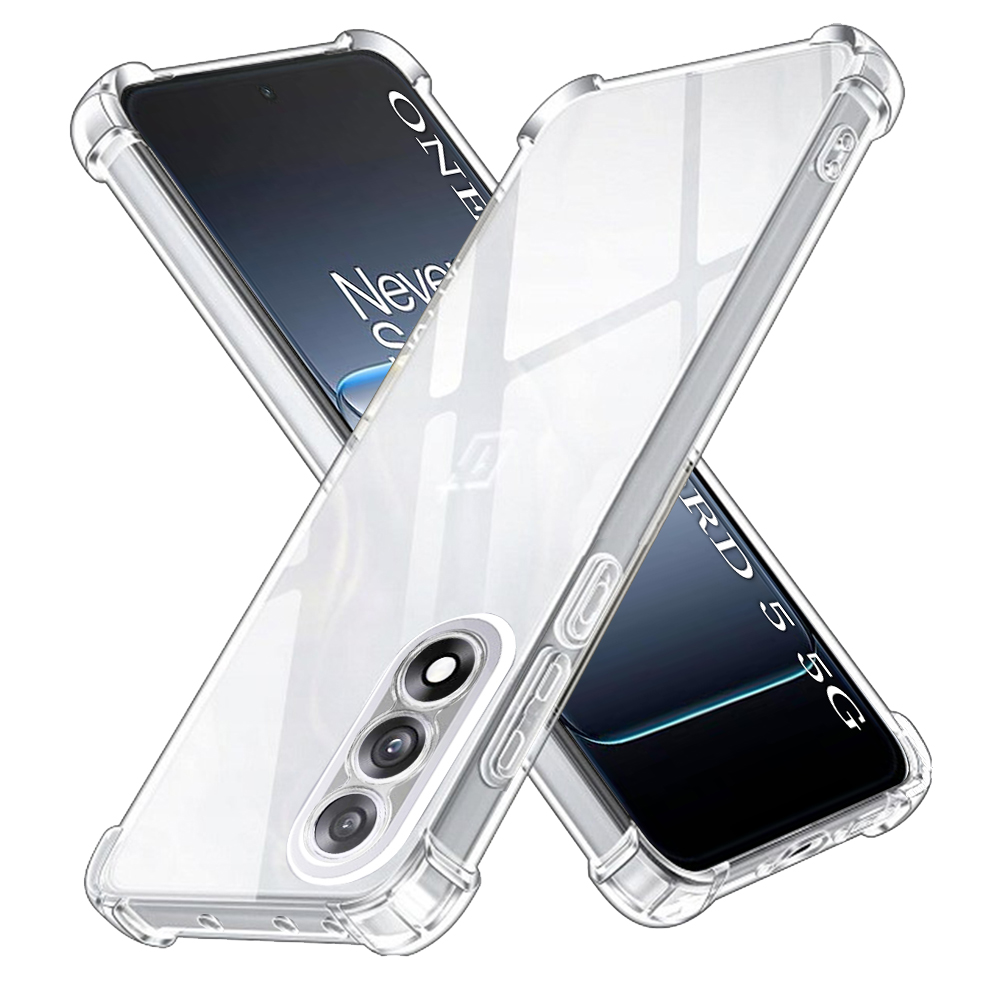 Levně Techsuit Shockproof průhledný silikonový obal OnePlus Nord 5 průhledný