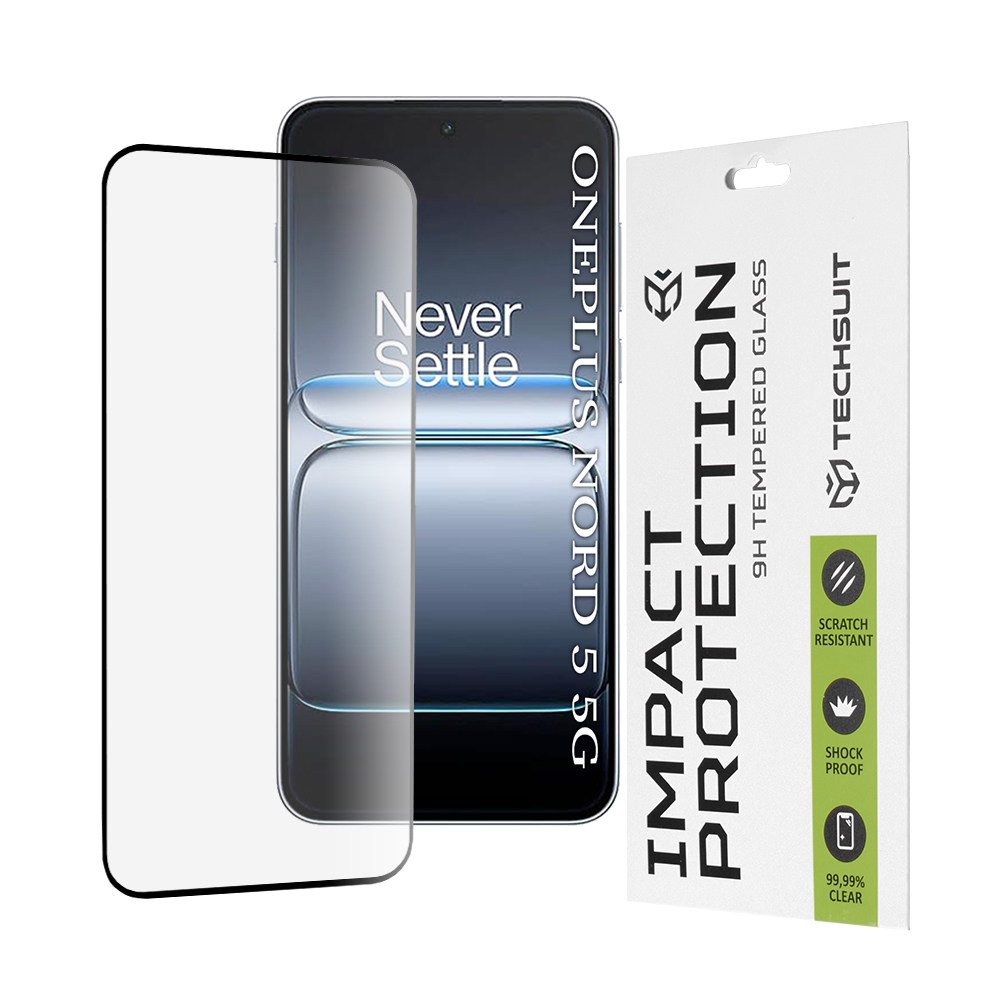 Levně Ochranné sklo Techsuit 111D pro OnePlus Nord 5 černé