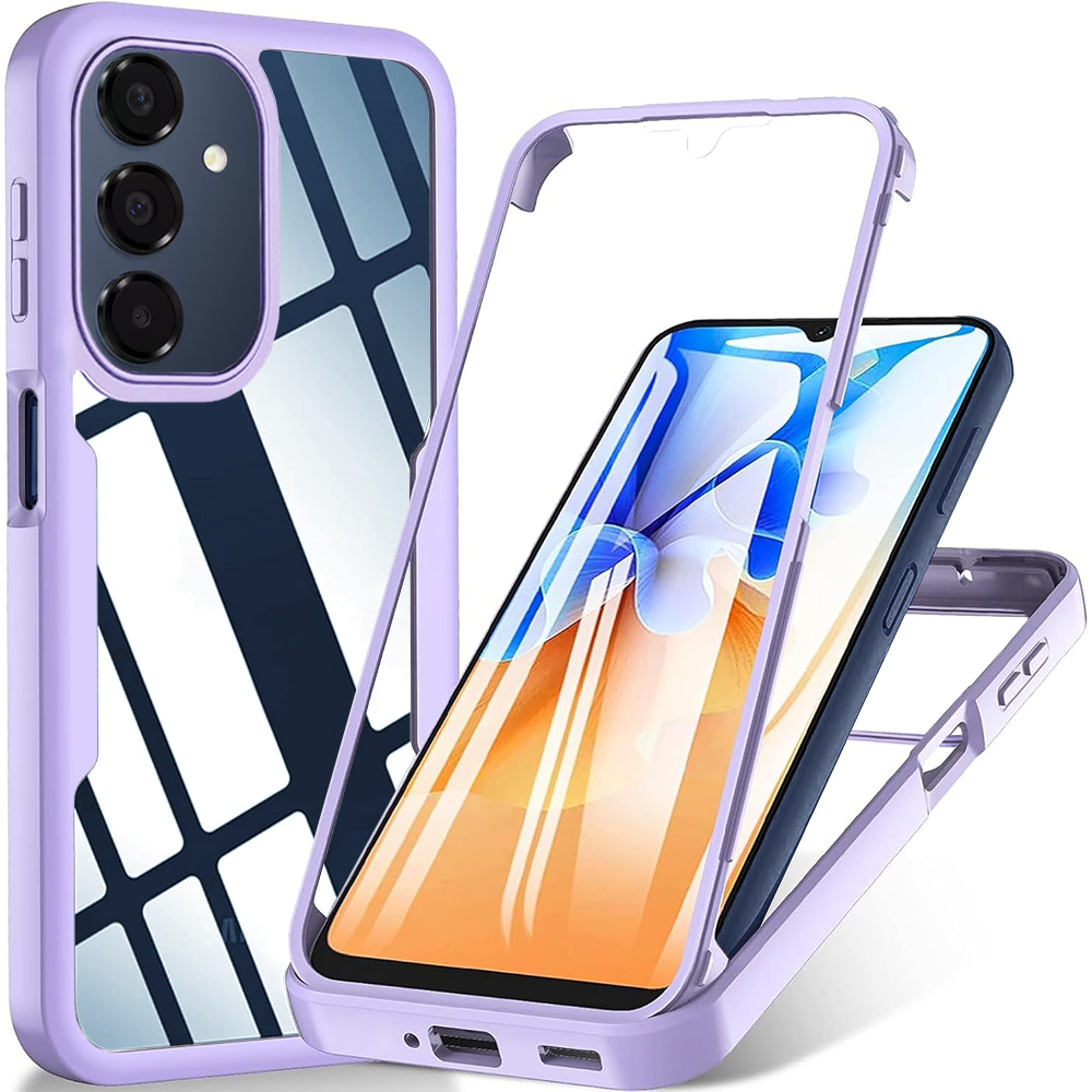 Levně Techsuit ColorVerse 360 Series Ochranné sklo Samsung Galaxy A16 A17 fialová